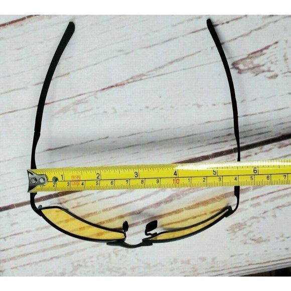 Gold Tinted Polarized Lens Brown Frame Booroot Stylish Sunglasses With Case - Picture 10 of 12